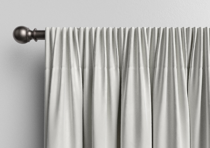 Luxe Velvet (Blackout) Pencil Pleat, Stone - Ready Made Curtains - Image 10